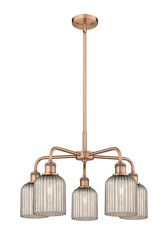 Downtown Urban Five Light Chandelier Antique Copper