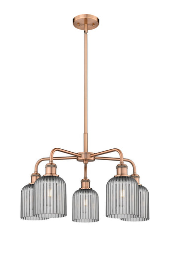 Downtown Urban Five Light Chandelier Antique Copper