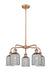 Innovations - 516-5CR-AC-G559-5SM - Five Light Chandelier - Downtown Urban - Antique Copper