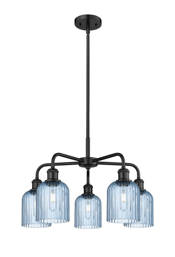 Downtown Urban Five Light Chandelier Matte Black