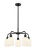 Innovations - 516-5CR-BK-G559-5GWH - Five Light Chandelier - Downtown Urban - Matte Black