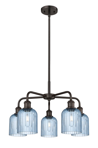 Downtown Urban Five Light Chandelier Oil Rubbed Bronze