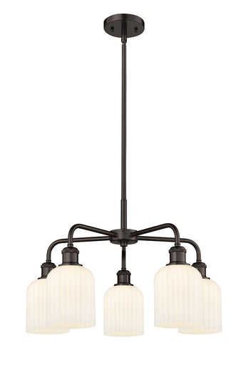 Downtown Urban Five Light Chandelier Oil Rubbed Bronze