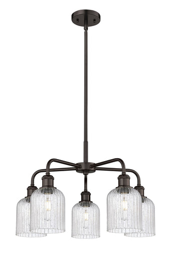 Downtown Urban Five Light Chandelier Oil Rubbed Bronze