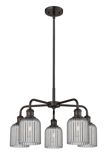 Downtown Urban Five Light Chandelier Oil Rubbed Bronze