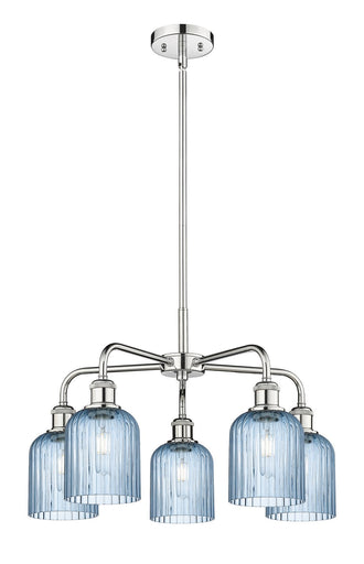 Downtown Urban Five Light Chandelier Polished Chrome