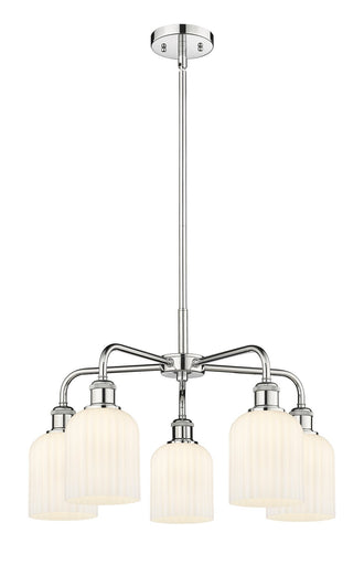Downtown Urban Five Light Chandelier Polished Chrome