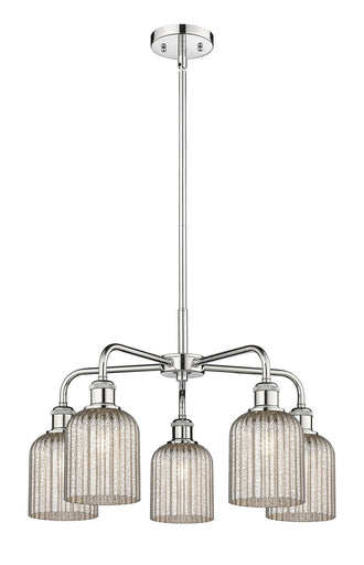 Downtown Urban Five Light Chandelier Polished Chrome