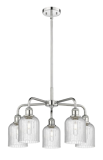 Downtown Urban Five Light Chandelier Polished Chrome