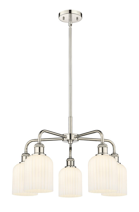 Innovations - 516-5CR-PN-G559-5GWH - Five Light Chandelier - Downtown Urban - Polished Nickel