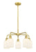 Innovations - 516-5CR-SG-G559-5GWH - Five Light Chandelier - Downtown Urban - Satin Gold