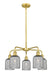 Innovations - 516-5CR-SG-G559-5SM - Five Light Chandelier - Downtown Urban - Satin Gold