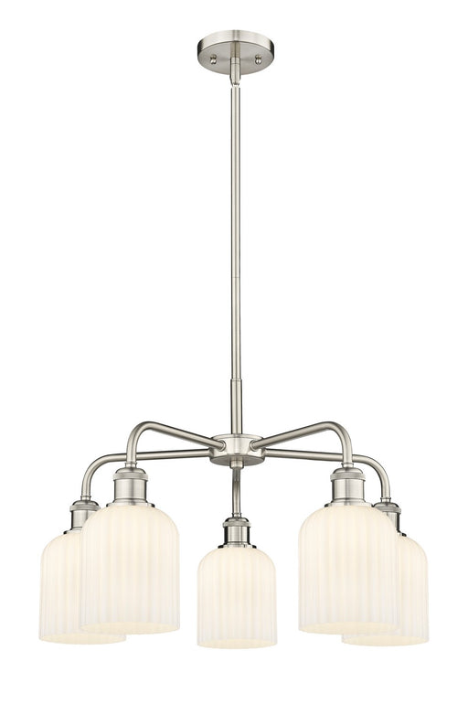 Innovations - 516-5CR-SN-G559-5GWH - Five Light Chandelier - Downtown Urban - Satin Nickel