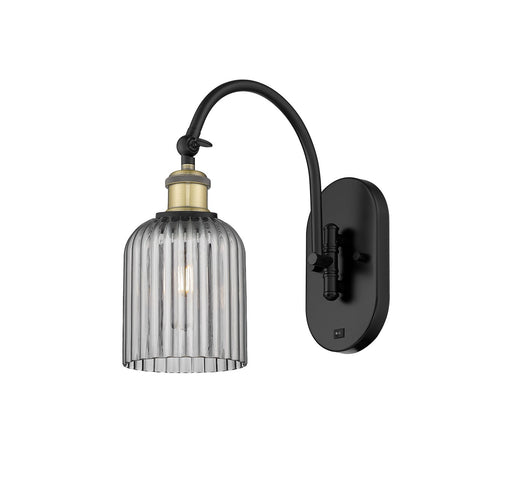 Ballston One Light Wall Sconce Black Antique Brass