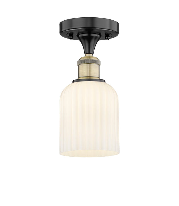 Innovations - 616-1F-BAB-G559-5GWH - One Light Semi-Flush Mount - Edison - Black Antique Brass