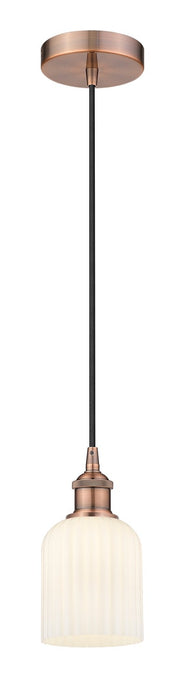 Innovations - 616-1P-AC-G559-5GWH - One Light Mini Pendant - Edison - Antique Copper