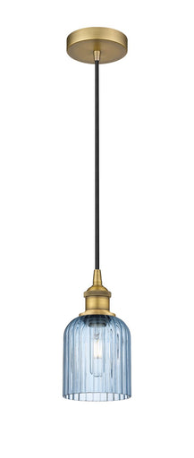 Edison One Light Mini Pendant Brushed Brass