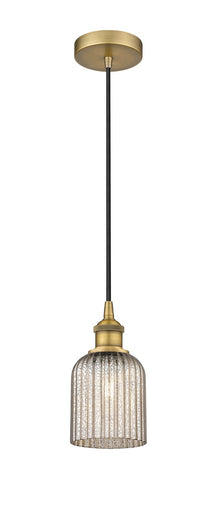 Edison One Light Mini Pendant Brushed Brass
