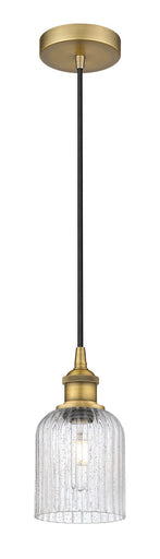 Edison One Light Mini Pendant Brushed Brass