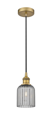 Edison One Light Mini Pendant Brushed Brass