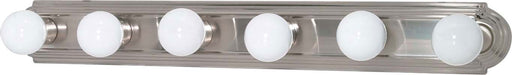 Six Light Vanity Brushed Nickel