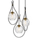 Minka-Lavery - 1533-726 - Three Light Pendant - Cody - Coal And Soft Brass
