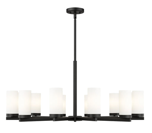 Danica 12 Light Chandelier Matte Black