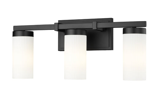Danica Three Light Vanity Matte Black