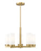 Z-Lite - 3044-5MGLD - Five Light Chandelier - Danica - Modern Gold