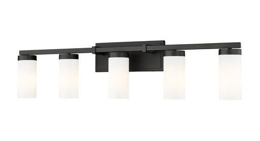 Danica Five Light Vanity Matte Black