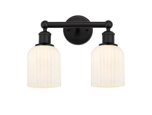 Edison Two Light Bath Vanity Matte Black