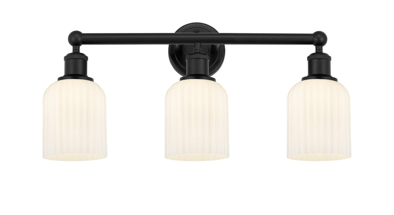 Innovations - 616-3W-BK-G559-5GWH - Three Light Bath Vanity - Edison - Matte Black