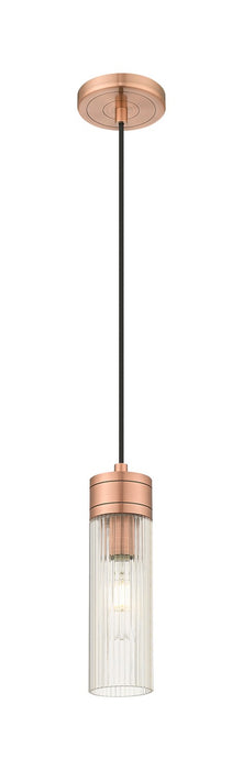 Innovations - 617-1P-AC-G617-8SCL - One Light Mini Pendant - Downtown Urban - Antique Copper