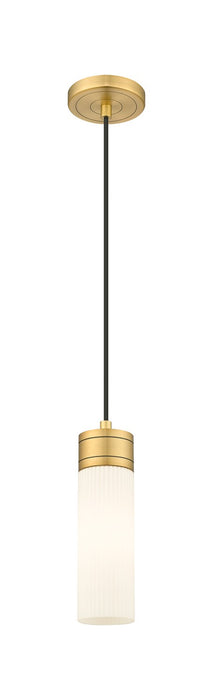 Innovations - 617-1P-BB-G617-8SWH - One Light Mini Pendant - Downtown Urban - Brushed Brass