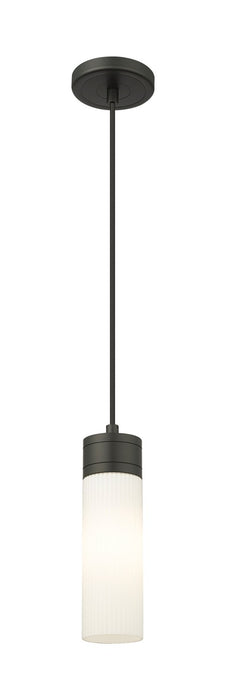 Innovations - 617-1P-BK-G617-8SWH - One Light Mini Pendant - Downtown Urban - Matte Black