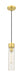 Innovations - 617-1P-SG-G617-11SDY - One Light Mini Pendant - Downtown Urban - Satin Gold