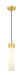 Innovations - 617-1P-SG-G617-11SWH - One Light Mini Pendant - Downtown Urban - Satin Gold