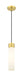 Innovations - 617-1P-SG-G617-11WH - One Light Mini Pendant - Downtown Urban - Satin Gold