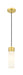 Innovations - 617-1P-SG-G617-8SWH - One Light Mini Pendant - Downtown Urban - Satin Gold