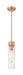 Innovations - 617-1S-AC-G617-11DE - One Light Mini Pendant - Downtown Urban - Antique Copper