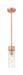 Innovations - 617-1S-AC-G617-8DE - One Light Mini Pendant - Downtown Urban - Antique Copper