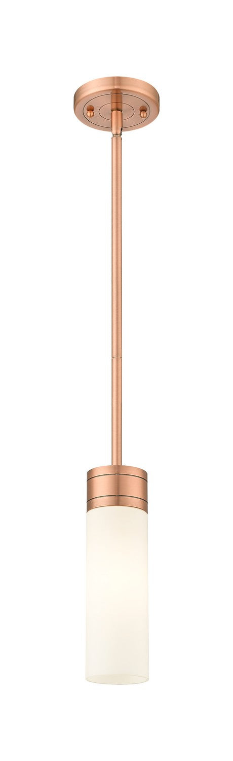 Innovations - 617-1S-AC-G617-8WH - One Light Mini Pendant - Downtown Urban - Antique Copper