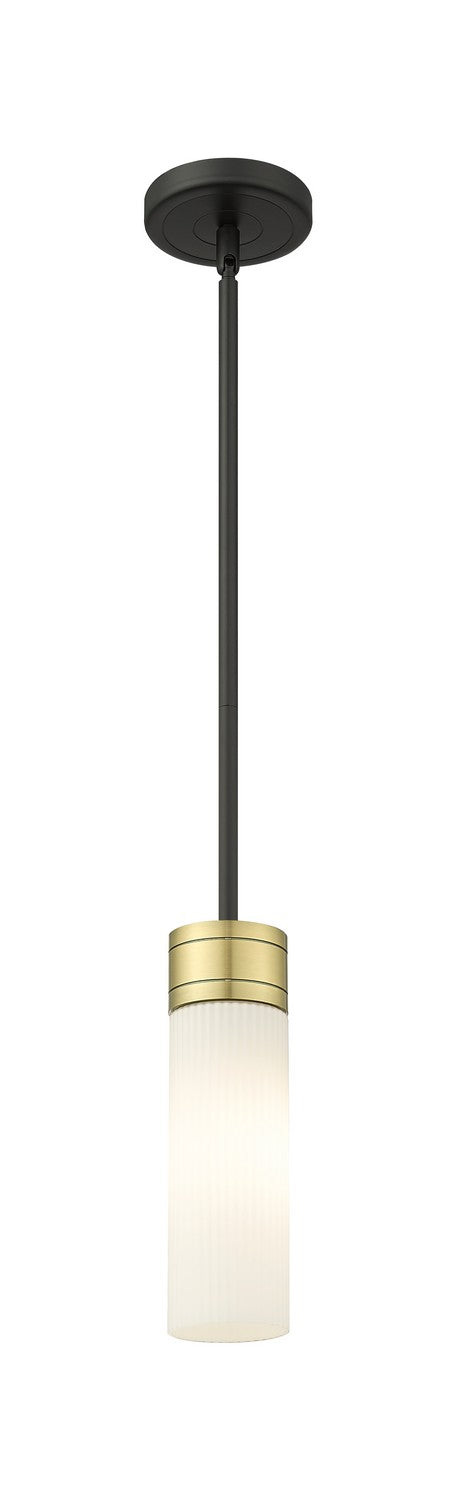 Innovations - 617-1S-BAB-G617-8SWH - One Light Mini Pendant - Downtown Urban - Black Antique Brass