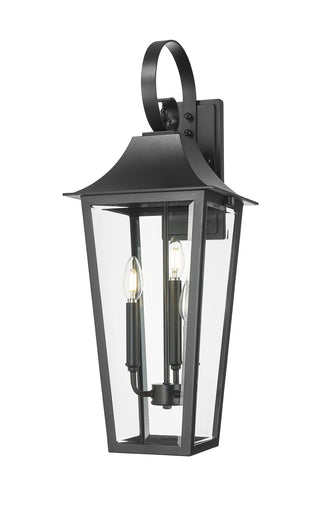 Gannon Three Light Outdoor Wall Light Black