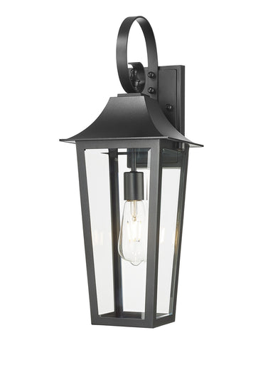 Gannon One Light Outdoor Wall Light Black