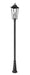 Z-Lite - 5008PHXLR-5011P-BK - Three Light Outdoor Post Mount - Gannon - Black