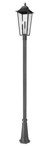 Gannon Three Light Outdoor Post Mounted Fixture Black