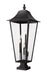 Z-Lite - 5008PHXXLS-SQPM-BK - Five Light Outdoor Pier Mount - Gannon - Black