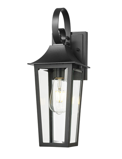 Gannon One Light Outdoor Wall Light Black