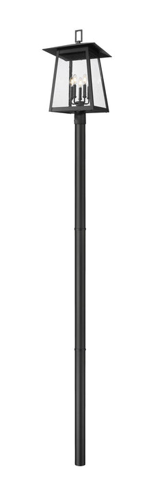 Z-Lite - 5015PHXLR-5009P96-BK - Five Light Outdoor Post Mount - Rainer - Black